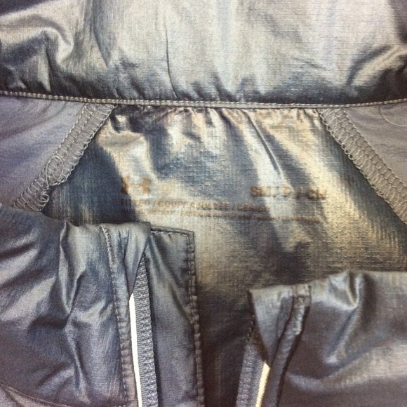 Under Armour Women's Small Outdoor Impasse Wind Jacket 1350958 Blue Black - Picture 8 of 11